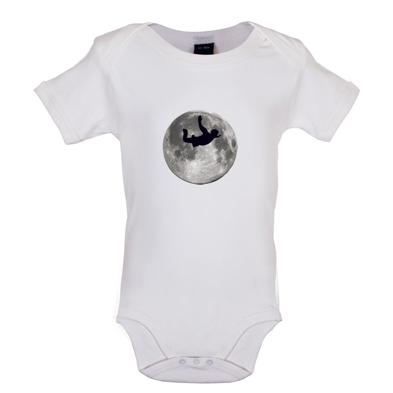 Sky Diving Moon Baby T Shirt