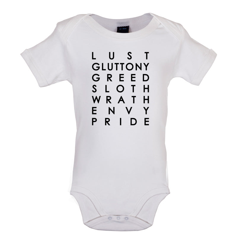 7 Deadly Sins Baby T Shirt