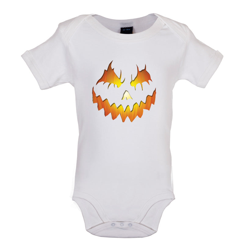 Halloween Pumpkin Face Baby T Shirt