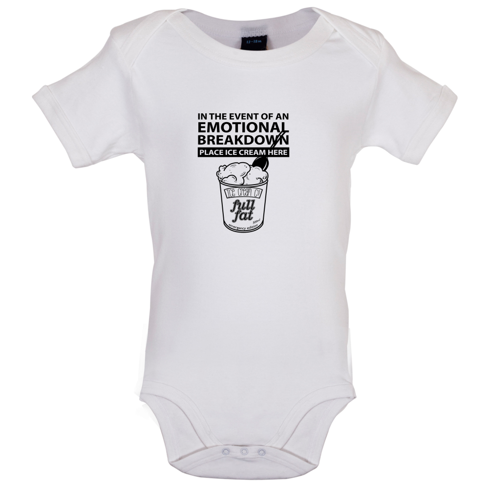 Emotional Breadown Place Ice Cream Here Baby T Shirt