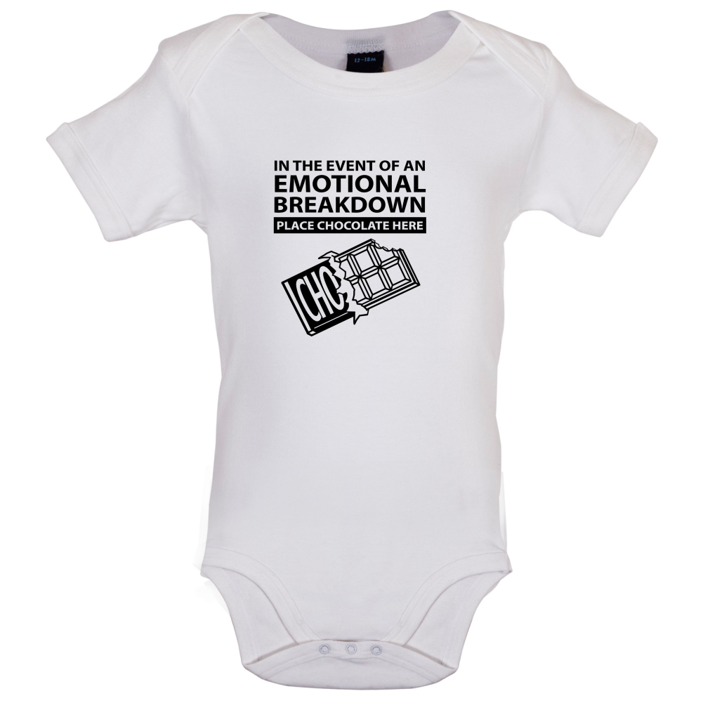 Emotional Breadown Place Chocolate Here Baby T Shirt