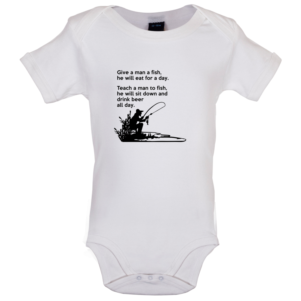 Fishing - He'll Drink Beer All Day Baby T Shirt