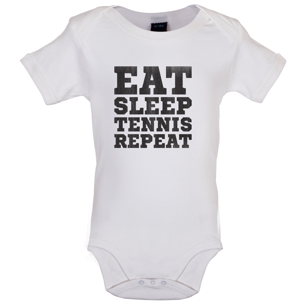 Eat Sleep Tennis Repeat Baby T Shirt