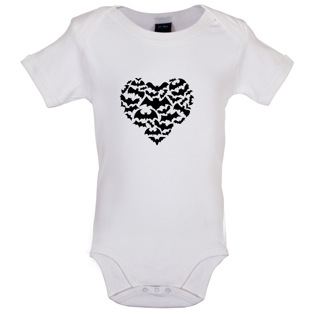 Love Heart Bats Baby T Shirt