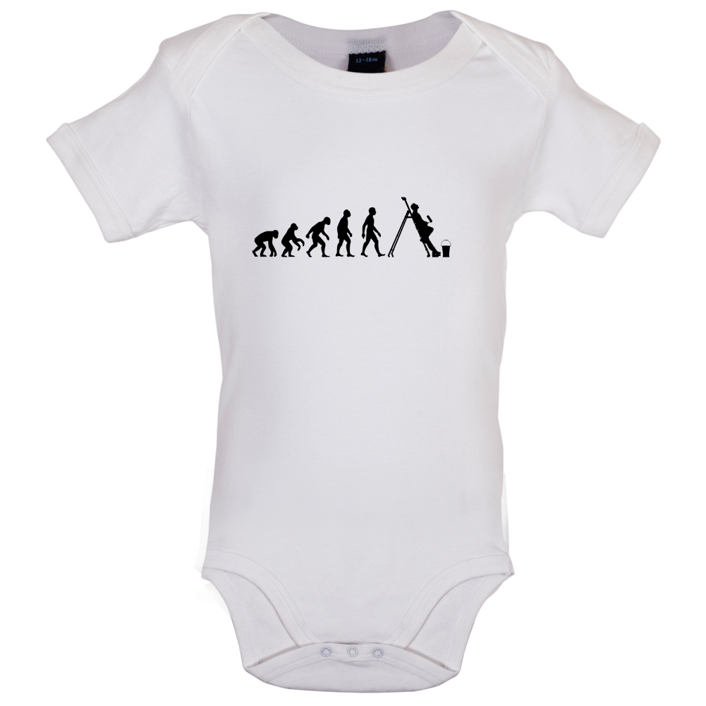 Evolution Of Man Painter Baby T Shirt