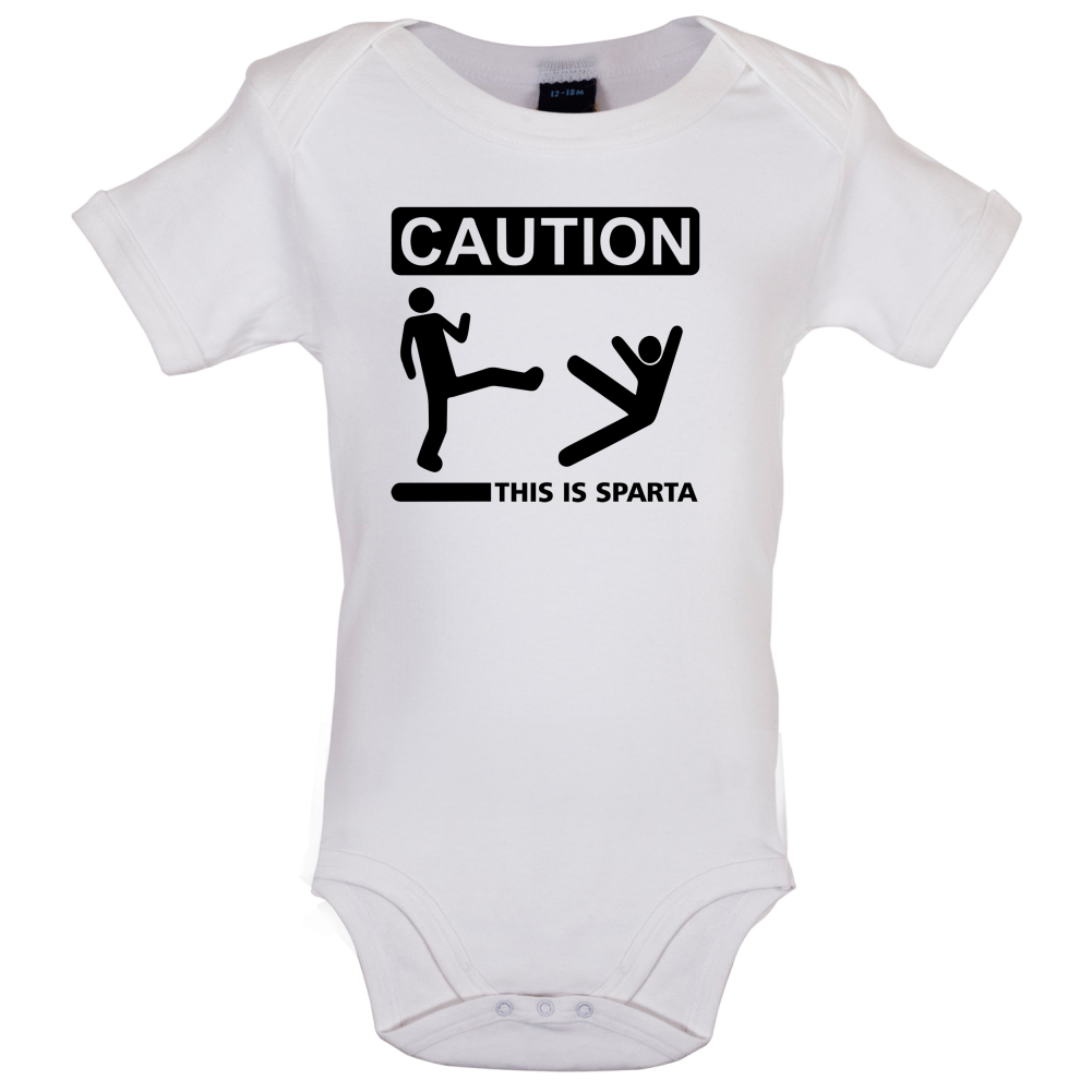 Caution This Is Sparta Baby T Shirt