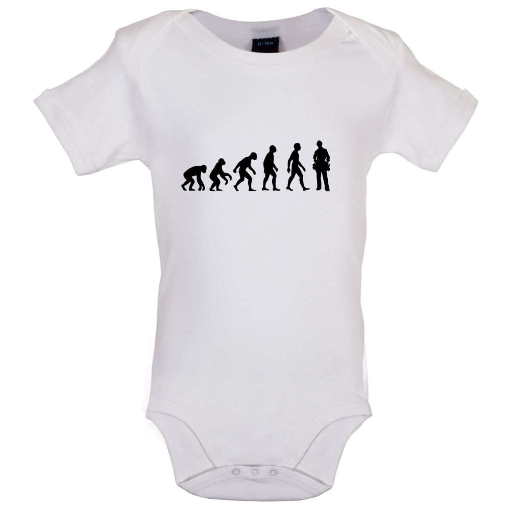 Evolution Of Man Plumber Baby T Shirt
