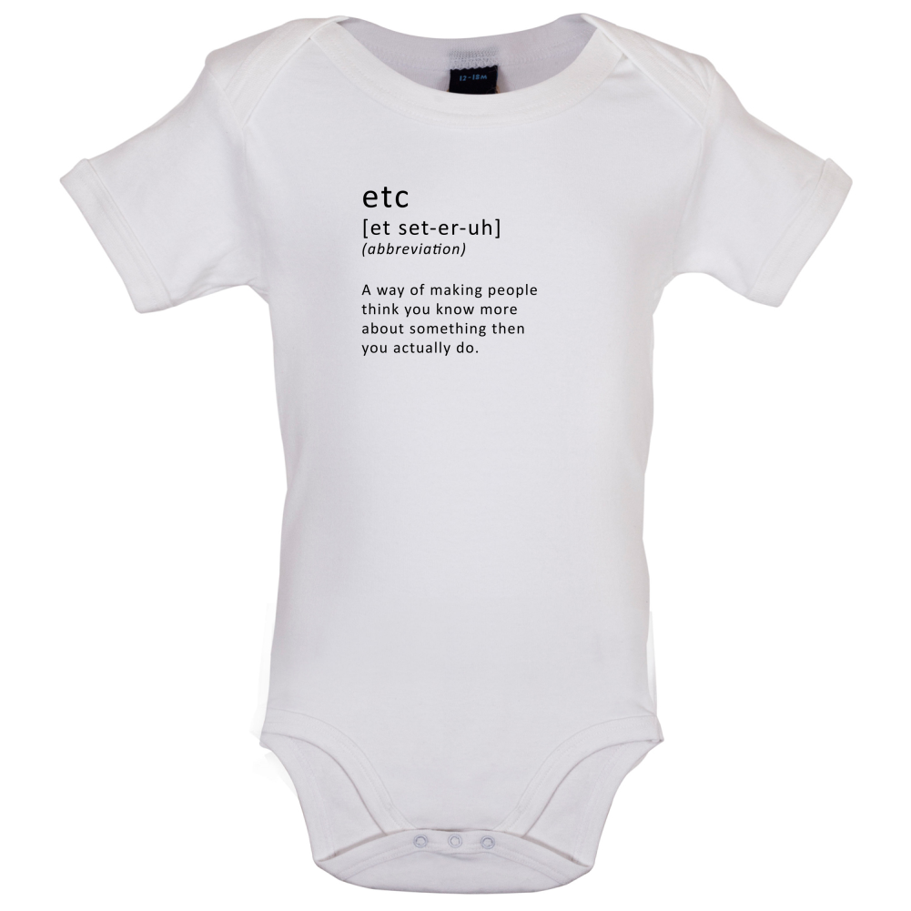 Funny Definition etc Baby T Shirt