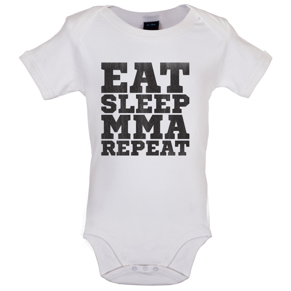 Eat Sleep MMA REPEAT Baby T Shirt