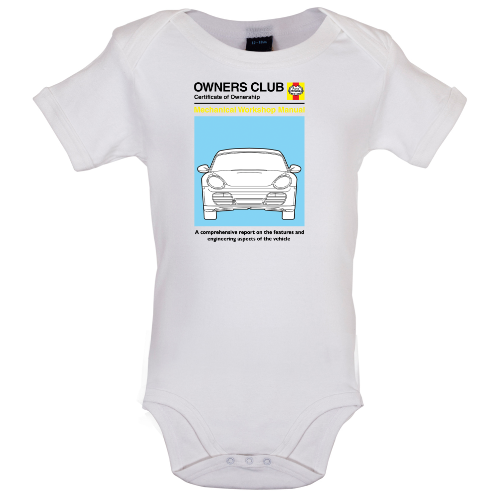 Car Owners Manual 987 Baby T Shirt