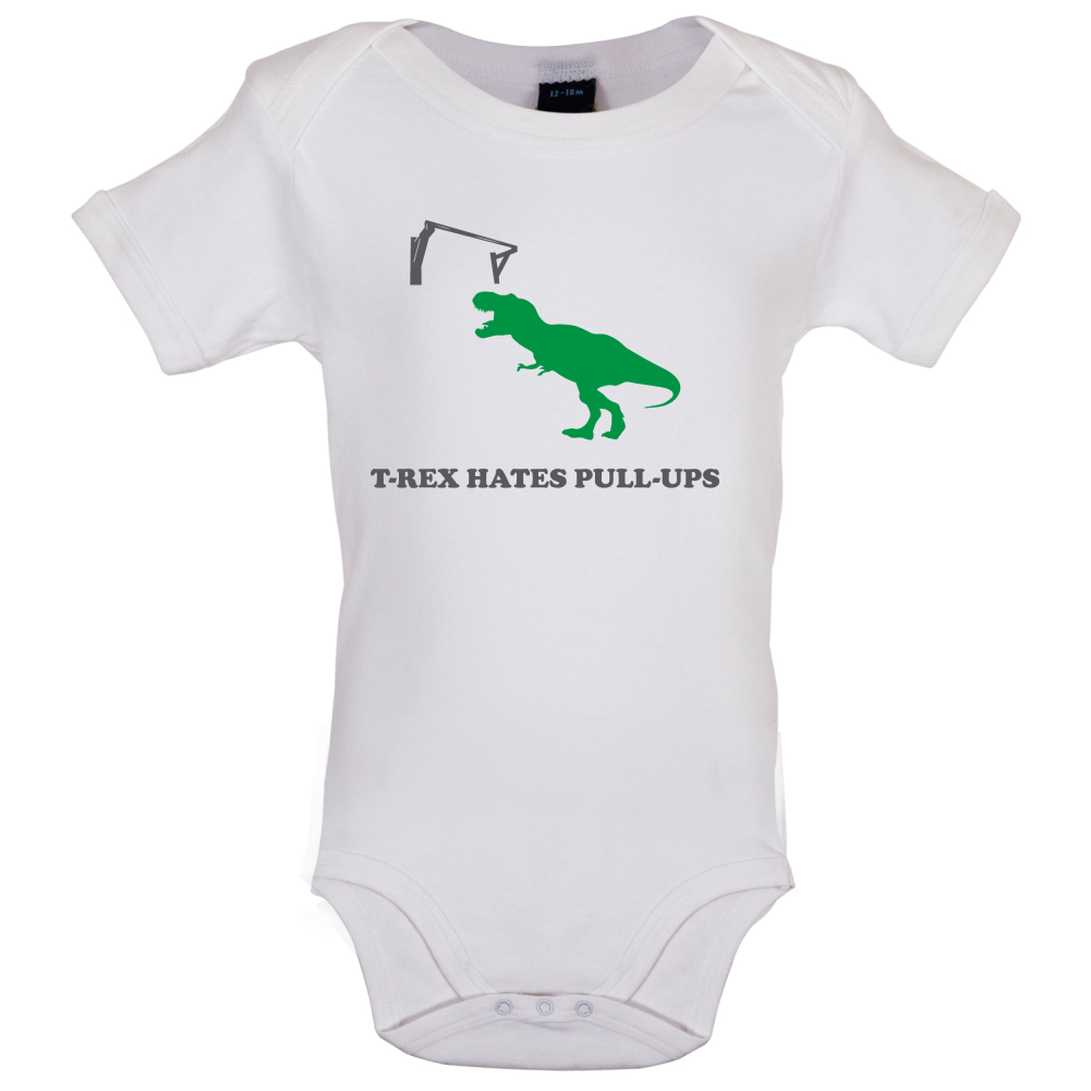 T-Rex Hates Pull-Ups Baby T Shirt