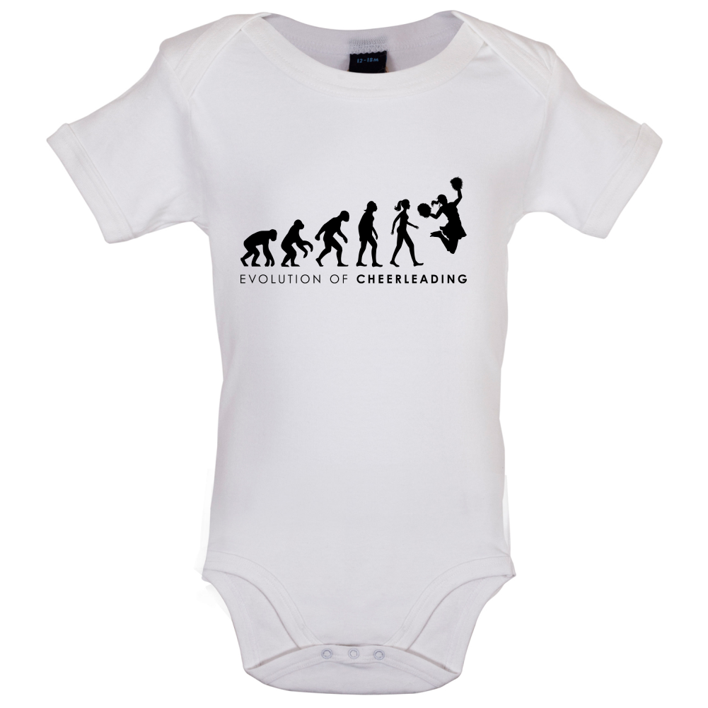 Evolution Of Woman Cheerleading Baby T Shirt
