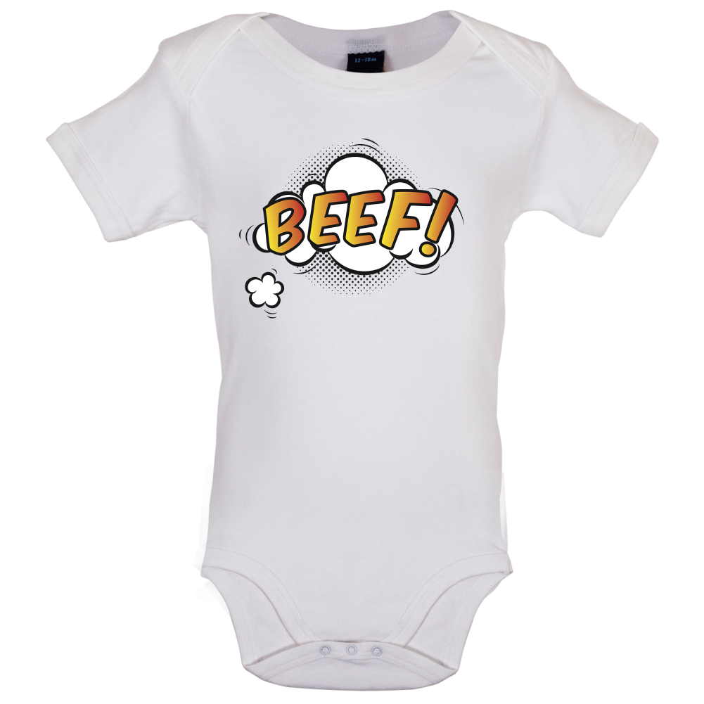 BEEF Word Art Baby T Shirt