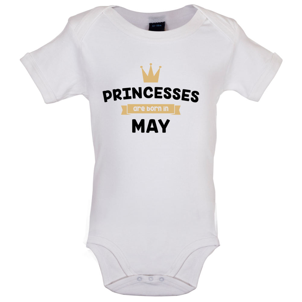 Princesses Are Born In May Baby T Shirt
