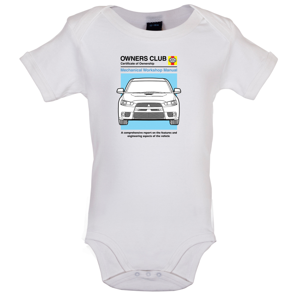 Car Owners Manual Evo Baby T Shirt