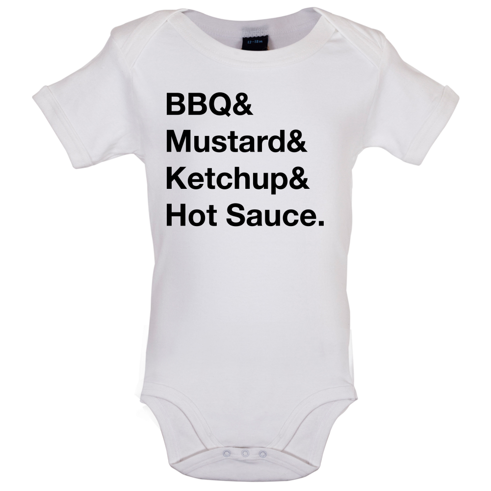 BBQ & Mustart & Ketchup Baby T Shirt