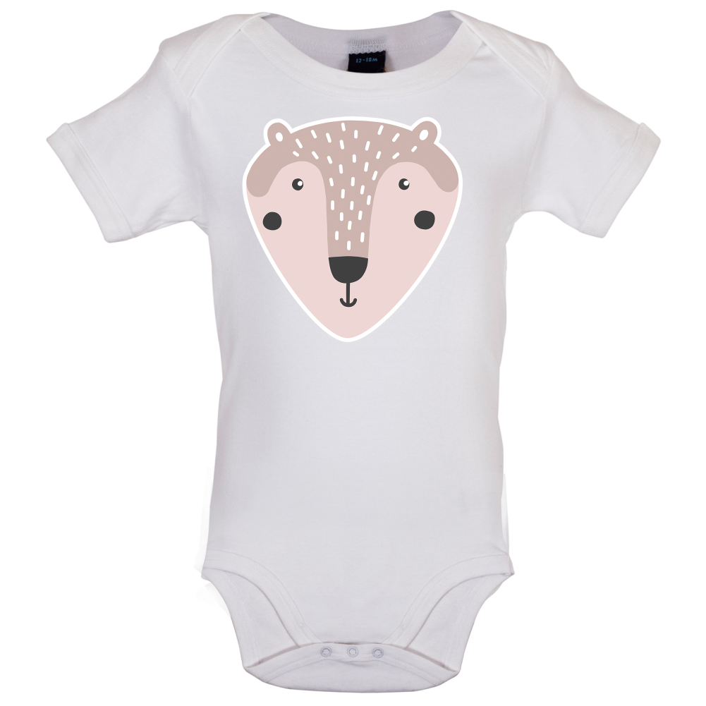 Smiley Face Mr Bear Baby T Shirt
