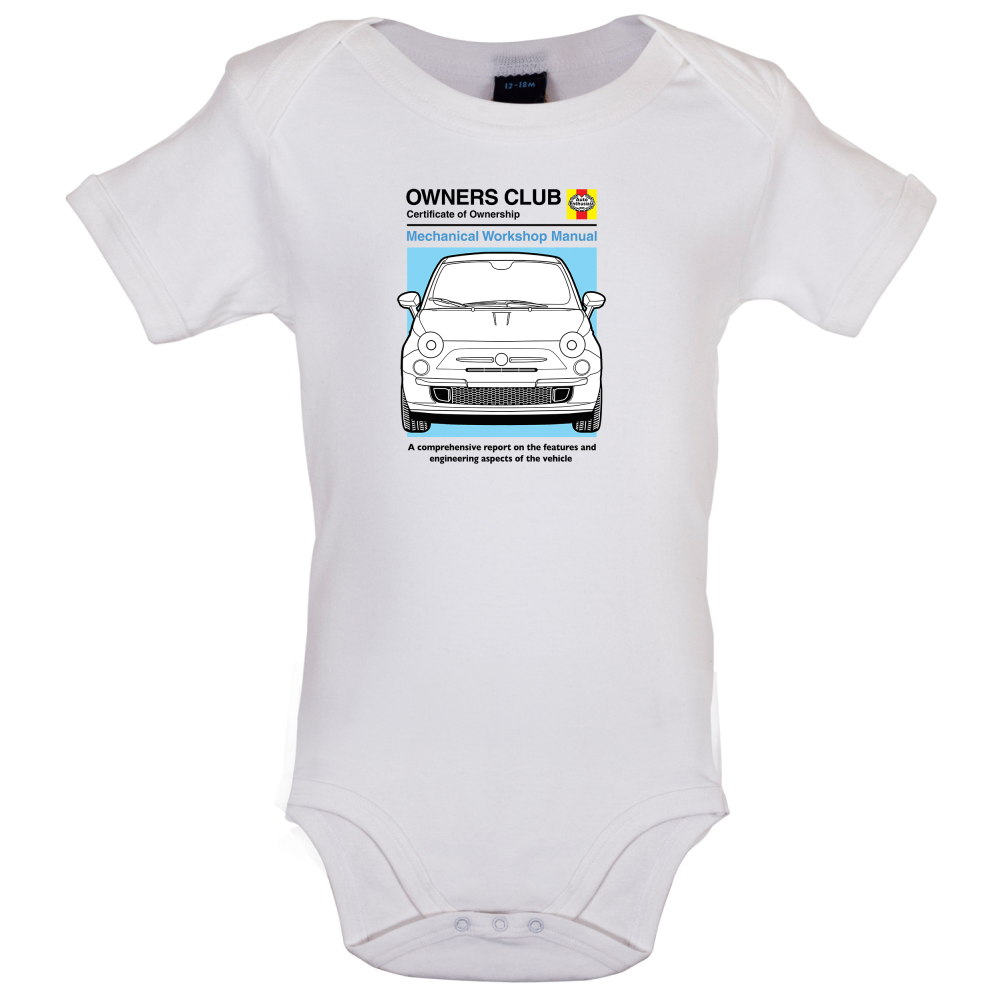 Car Owners Manual Fiat 500 Baby T Shirt