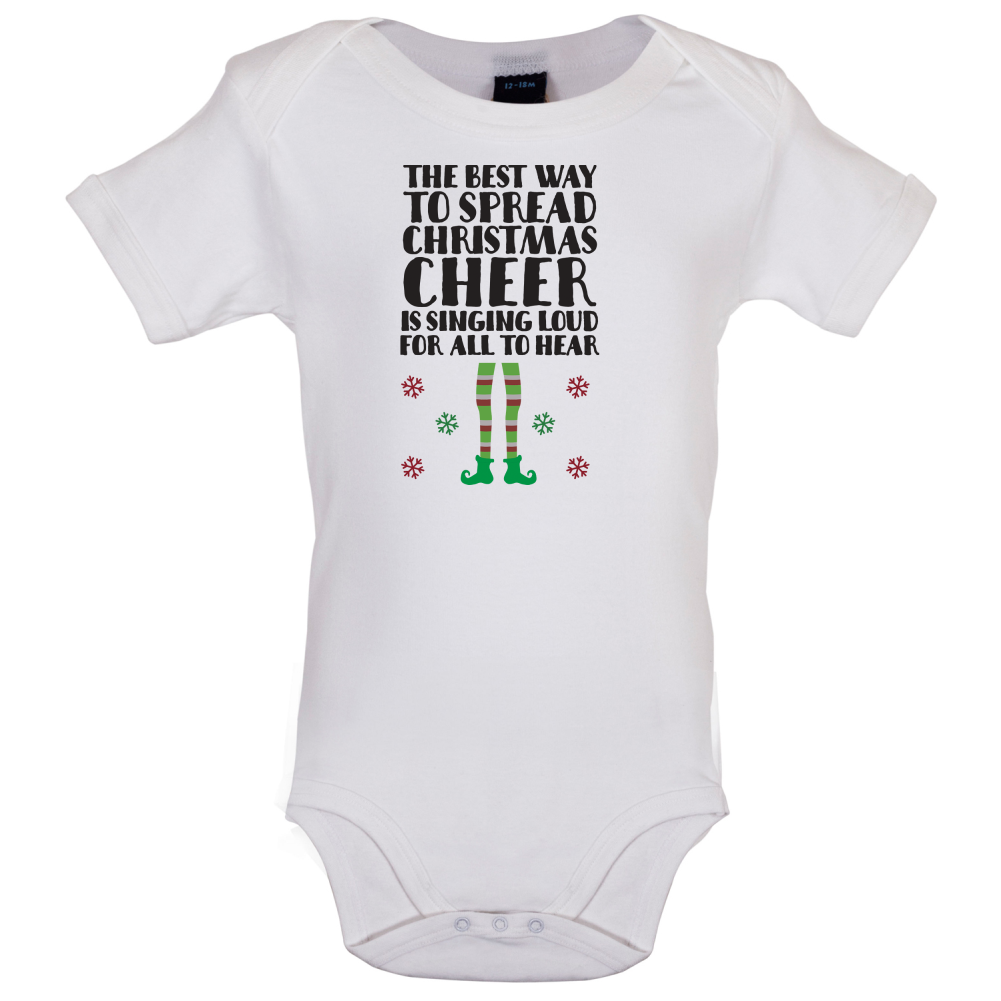 Spread Xmas Cheer, For All To Hear Baby T Shirt