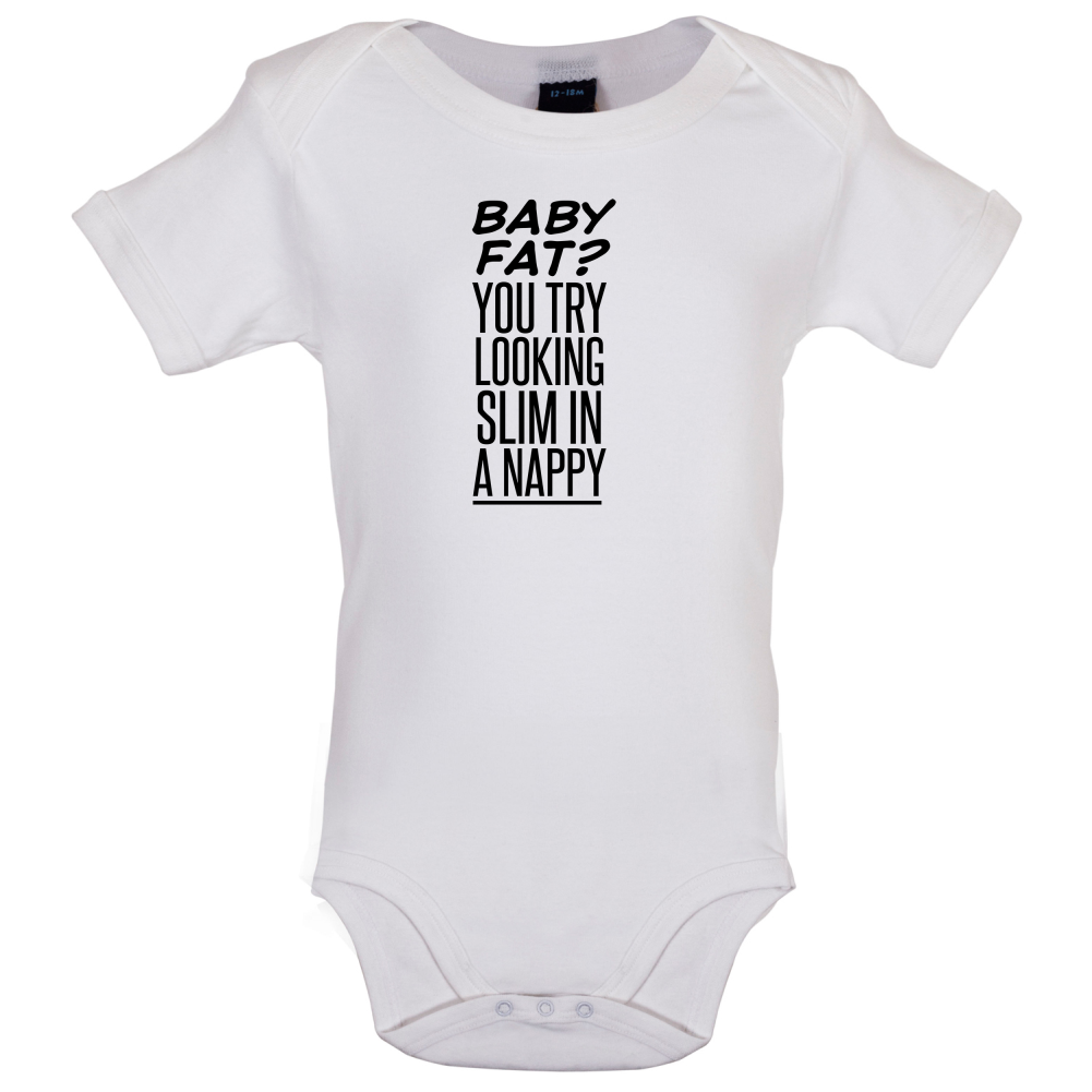 Baby Fat In Nappy Baby T Shirt