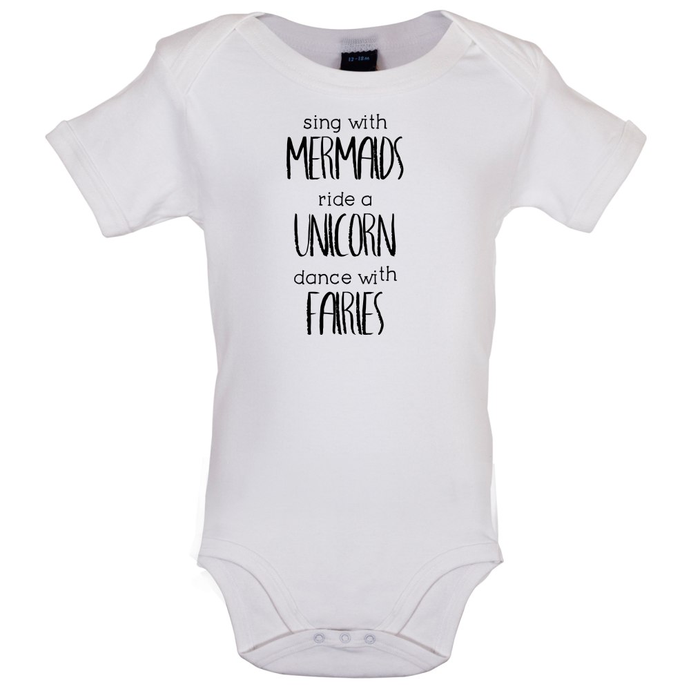 Sing With Mermaaids Baby T Shirt
