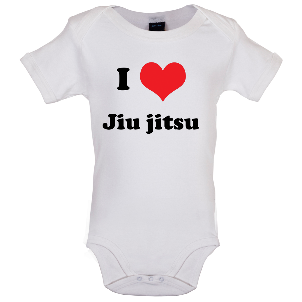 I Love Jiu Jitsu Baby T Shirt