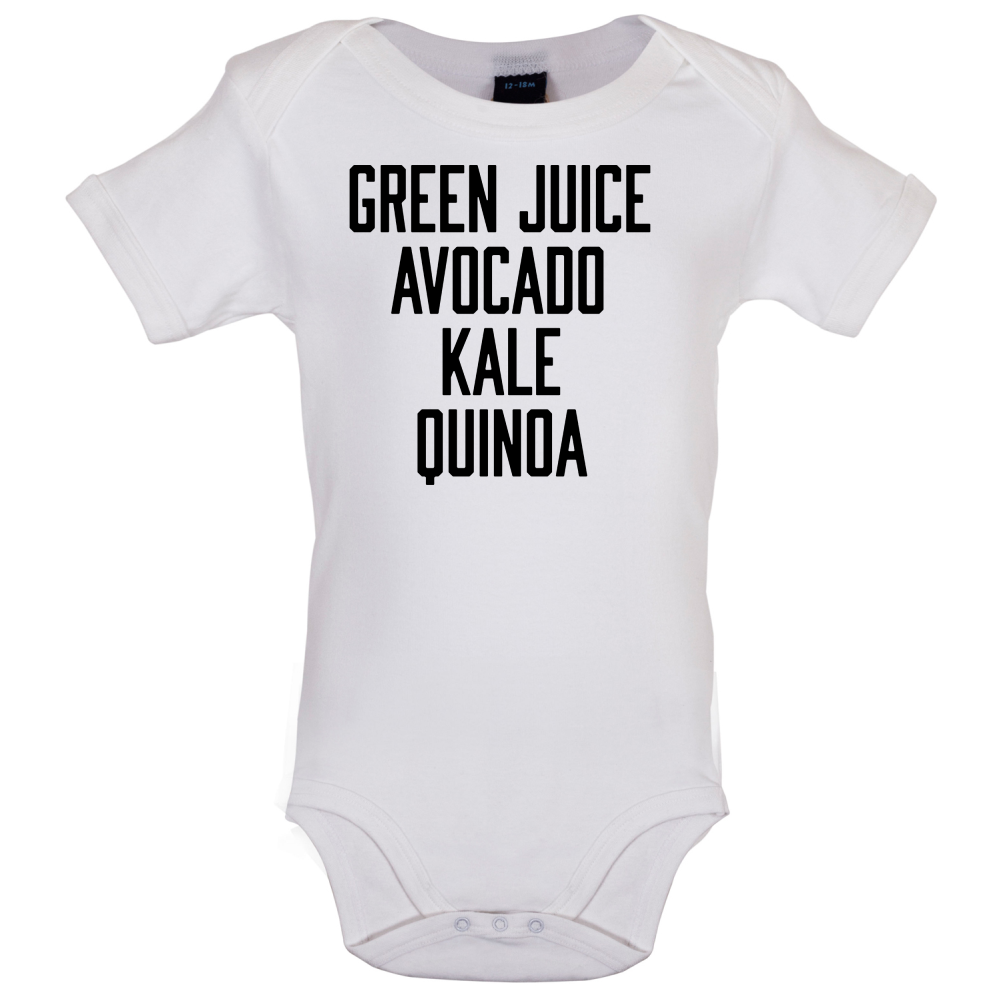 Green Juice Avocado Kale Baby T Shirt