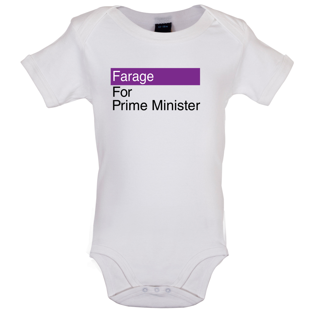 Farage for Prime Minister Baby T Shirt