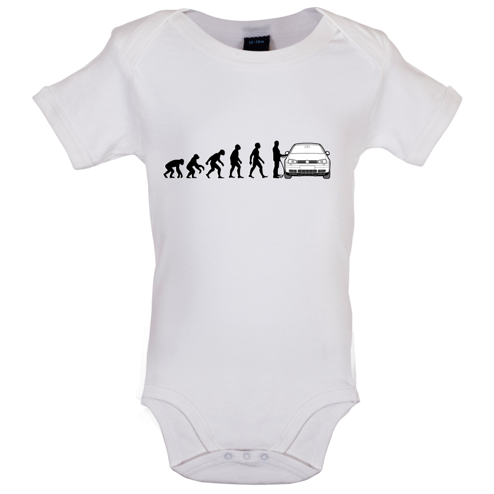 Evolution of Man Mk4 Golf Driver Baby T Shirt