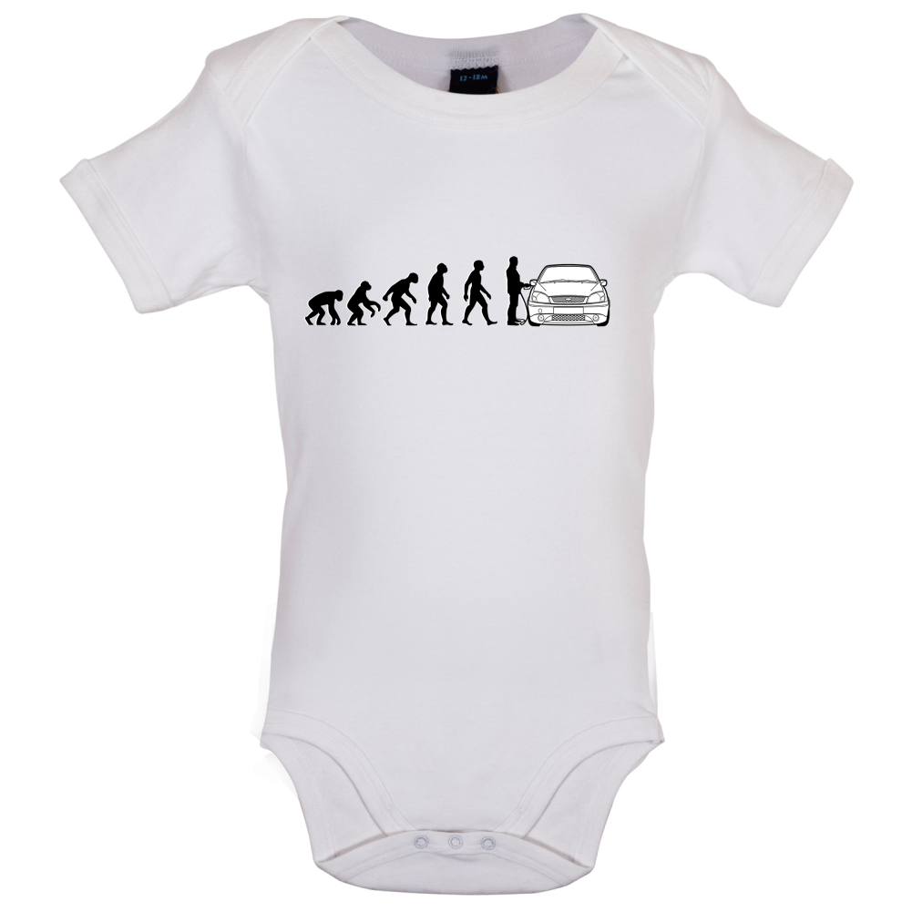 Evolution of Man Fiesta Driver Baby T Shirt
