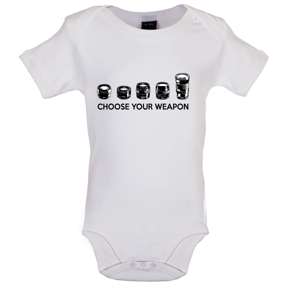Choose your Weapon (Camera Lenses) Baby T Shirt