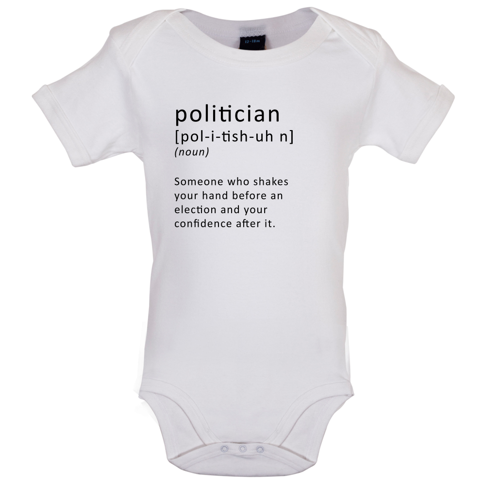 Funny Definition Politician Baby T Shirt