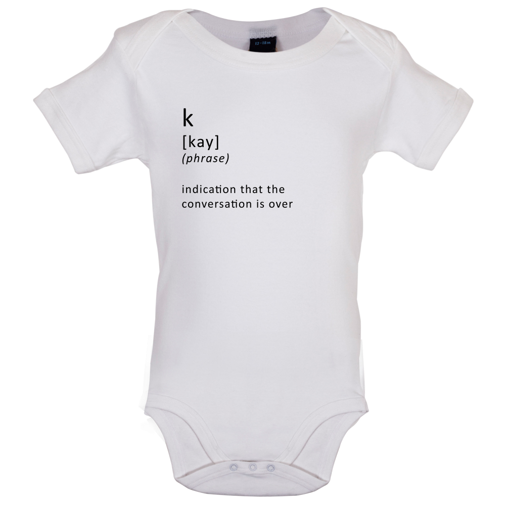 Funny Definition K Baby T Shirt