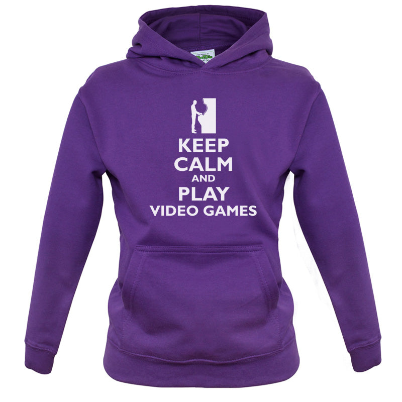 Keep Calm and Play Video Games Kids T Shirt