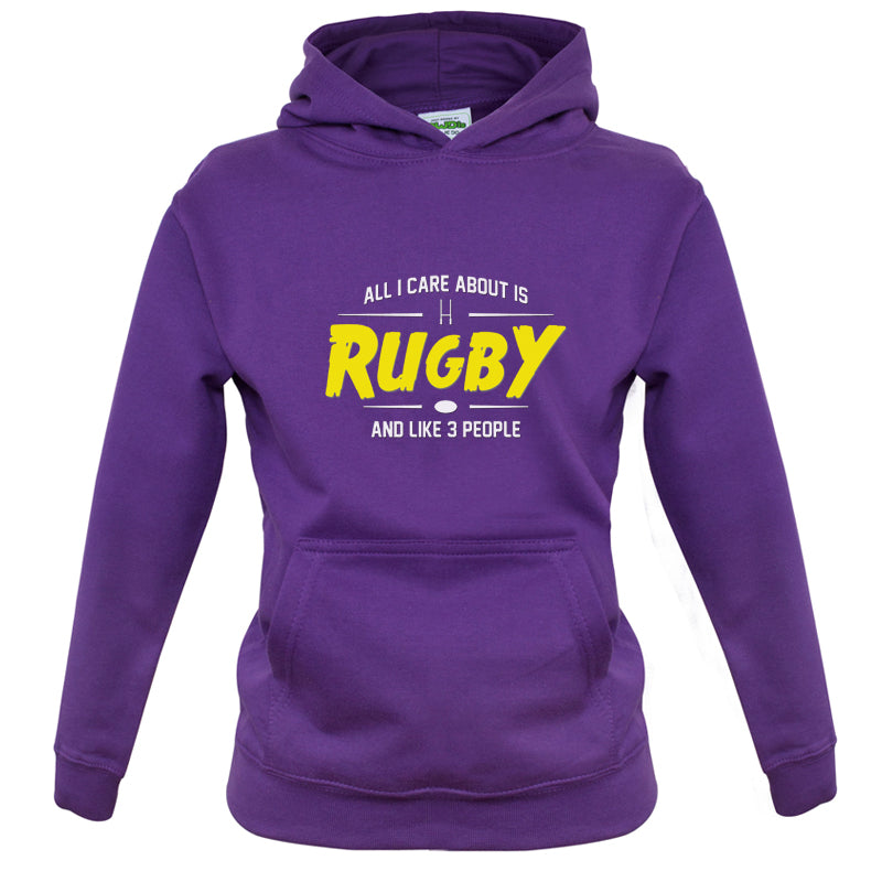 All I Care About Is Rugby Kids T Shirt