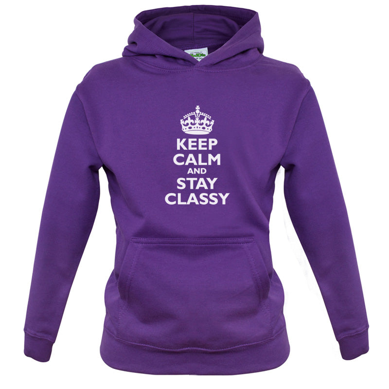 Keep Calm and Stay Classy Kids T Shirt