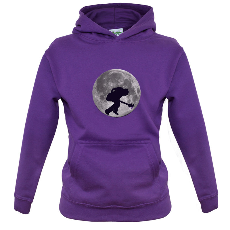 Bass Player Moon Kids T Shirt