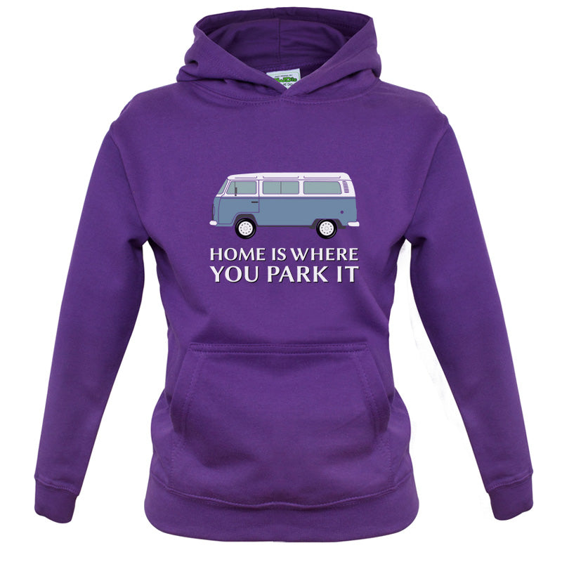 Home Is Where You Park It Kids T Shirt