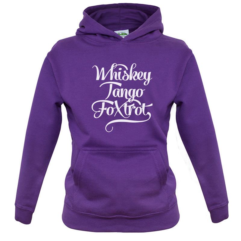 Whiskey Tango Foxtrot Kids T Shirt