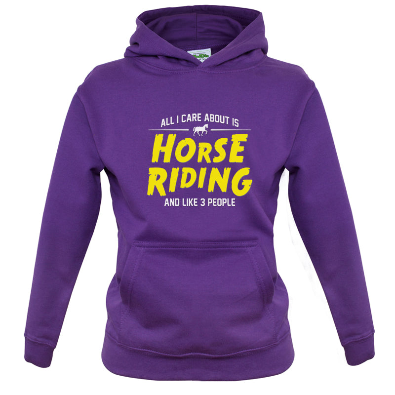 All I Care About Is Horse Riding Kids T Shirt