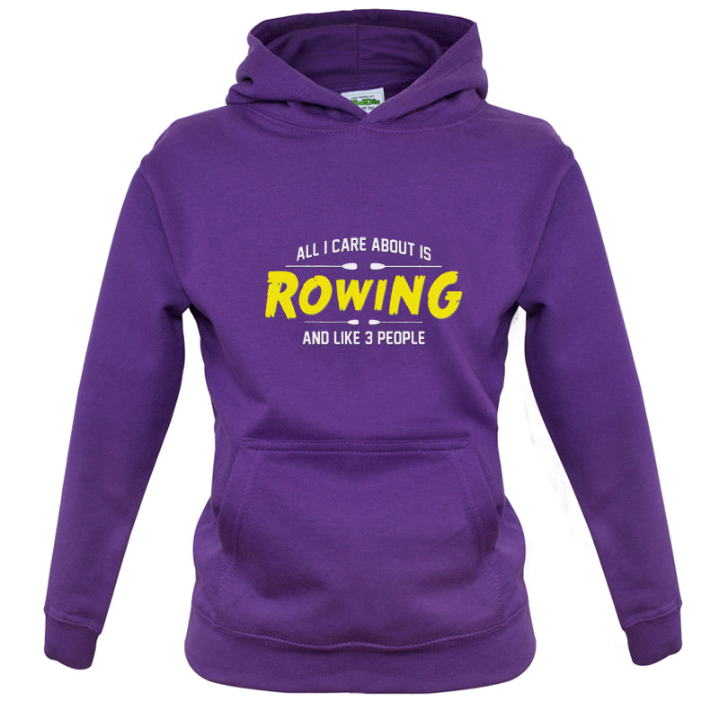 All I Care About Is Rowing Kids T Shirt