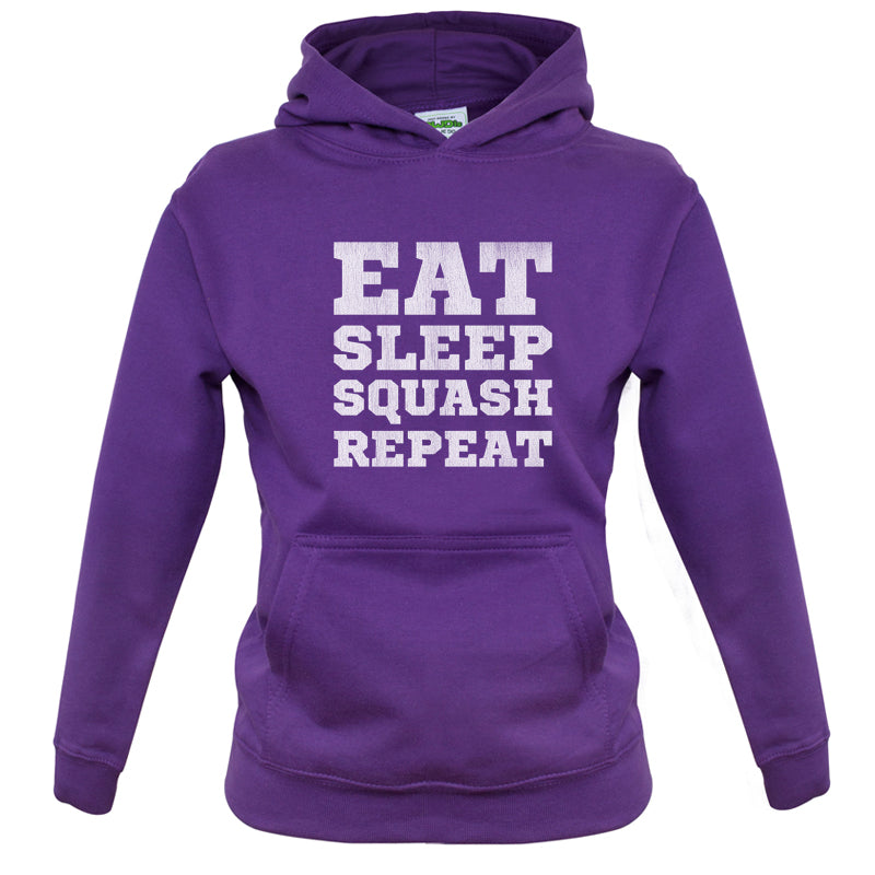 Eat Sleep Squash Repeat Kids T Shirt