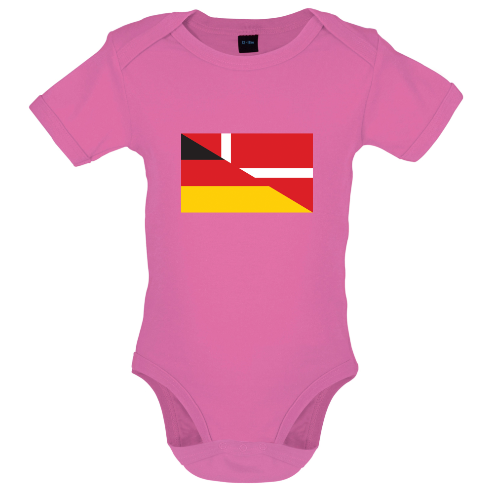 Half German Half Danish Flag Baby T Shirt