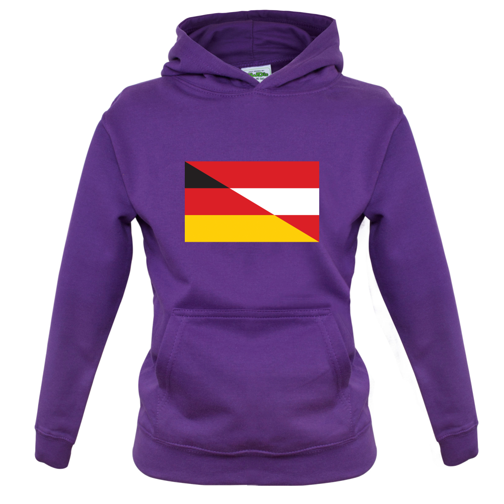 Half German Half Austrian Flag Kids T Shirt