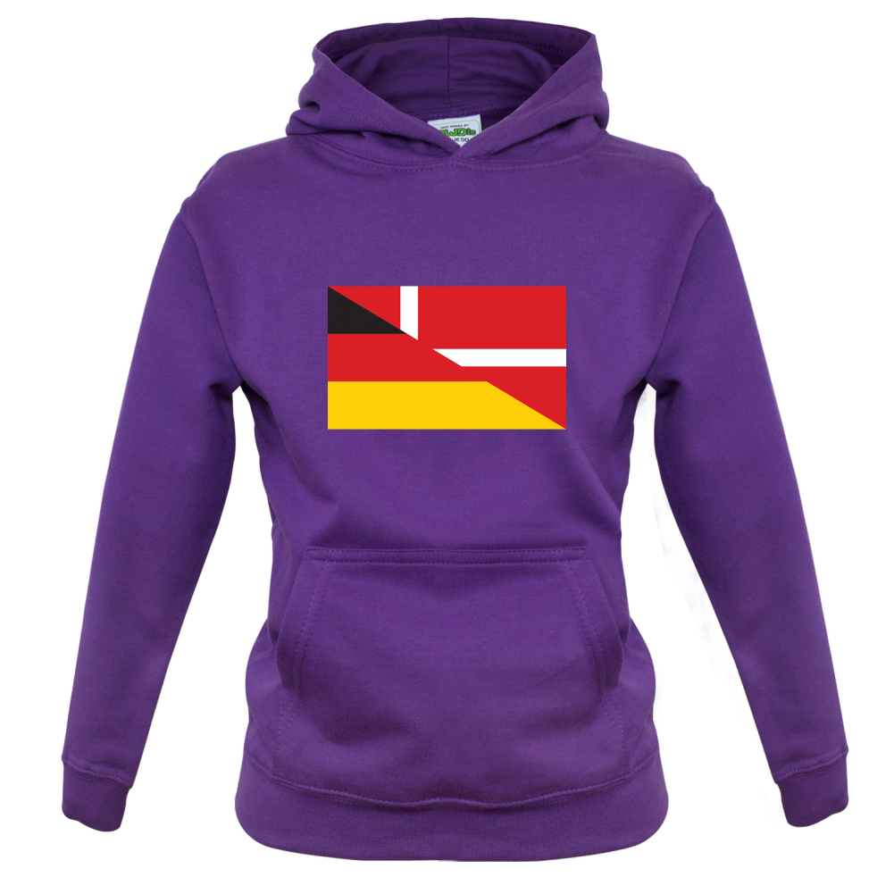 Half German Half Danish Flag Kids T Shirt