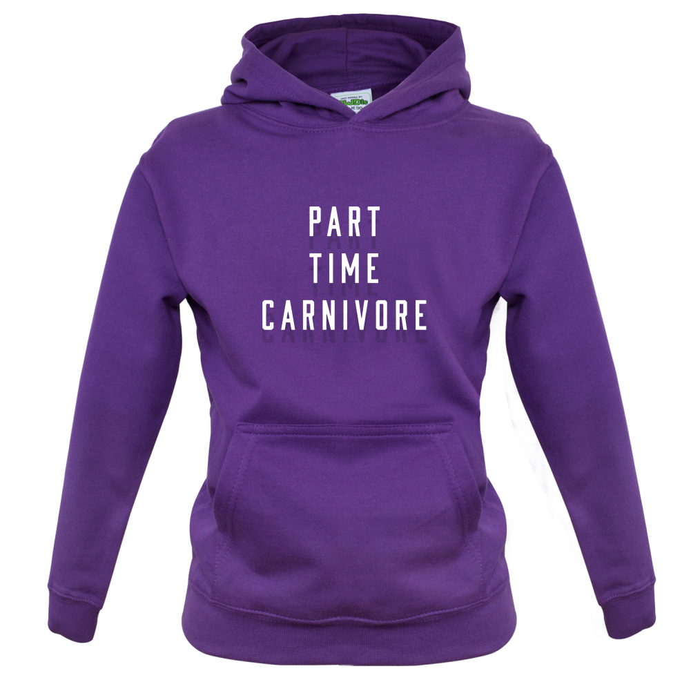Part Time Carnivore Kids T Shirt