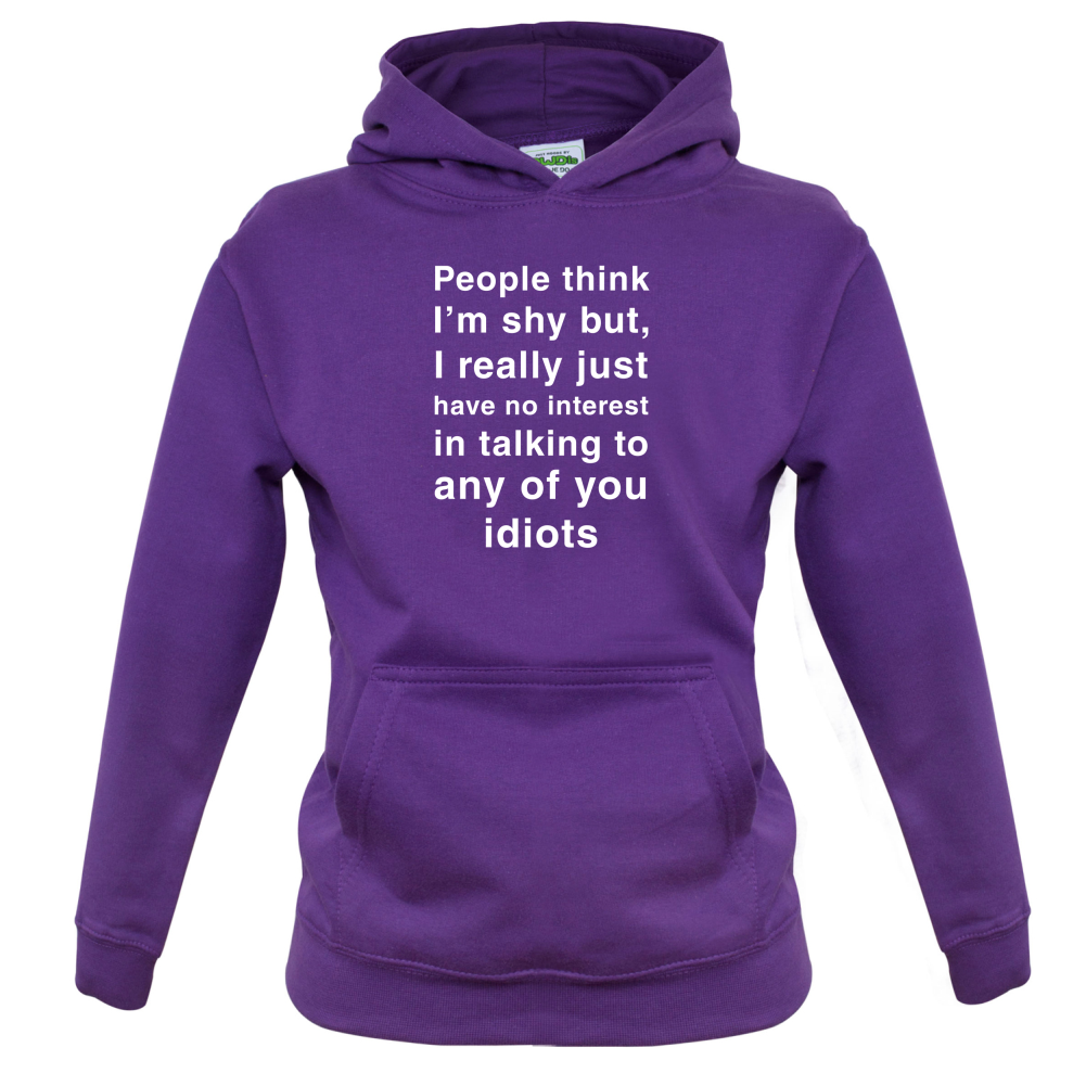 People Think I'm Shy Kids T Shirt