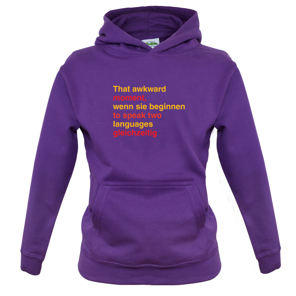 That Awkward German Moment You Speak In Two Languages Kids T Shirt