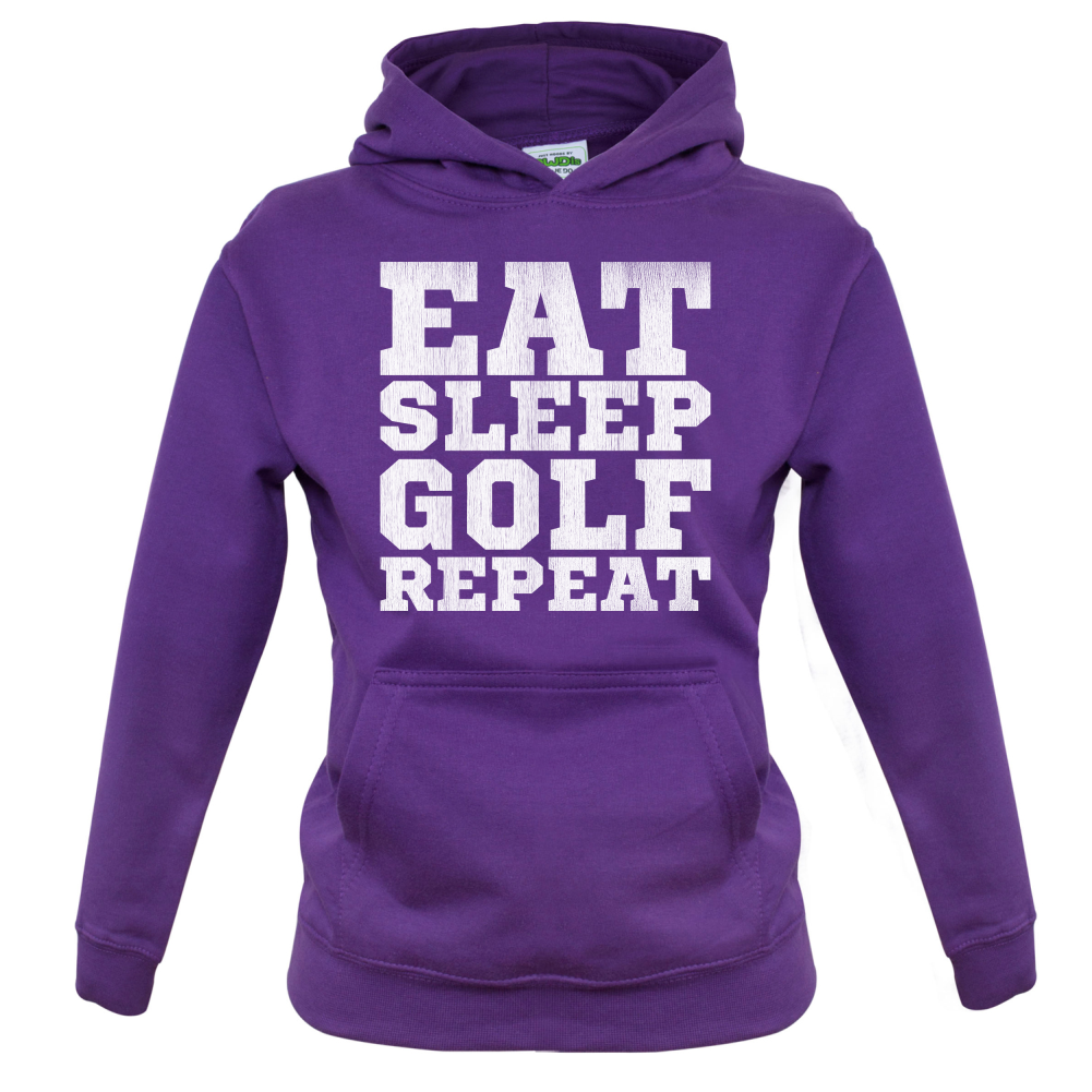 Eat Sleep Golf REPEAT Kids T Shirt
