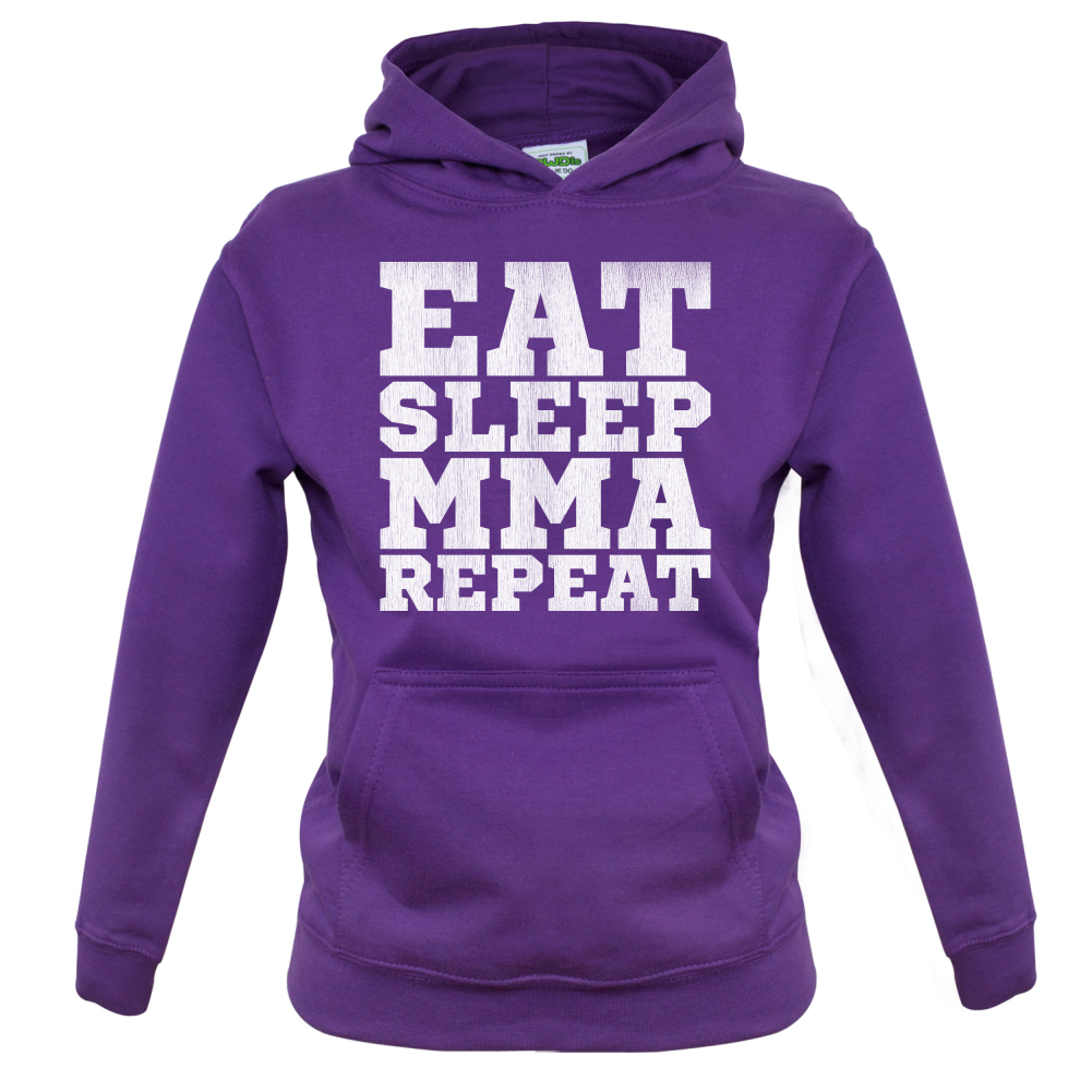Eat Sleep MMA REPEAT Kids T Shirt